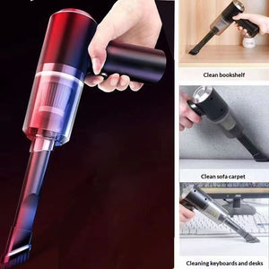 Cordless Car & Home Vacuum Cleaner F6001 – 99,800Pa Suction | 120W | Washable HEPA Filter | 4 Attachments | USB-C Rechargeable | 800mA & 1200mA | Black