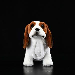 Basset Hound Plush Toy – Realistic Soft Handmade Stuffed Dog Doll (30cm)