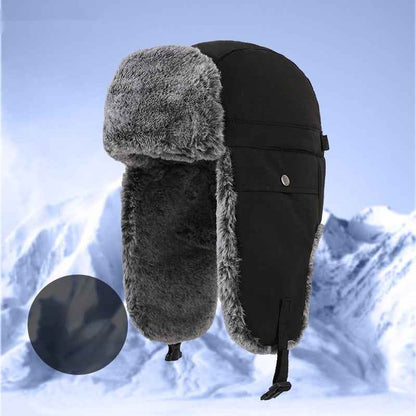 Men's Winter Windproof Ear-Protecting Outdoor Lei Feng Cap