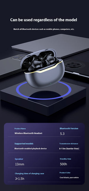 TWS Bluetooth Earbuds – Noise Reduction, NFC & 8-Hour Battery Life