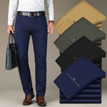 Elastic Mens Casual Pants For Fall And Winter