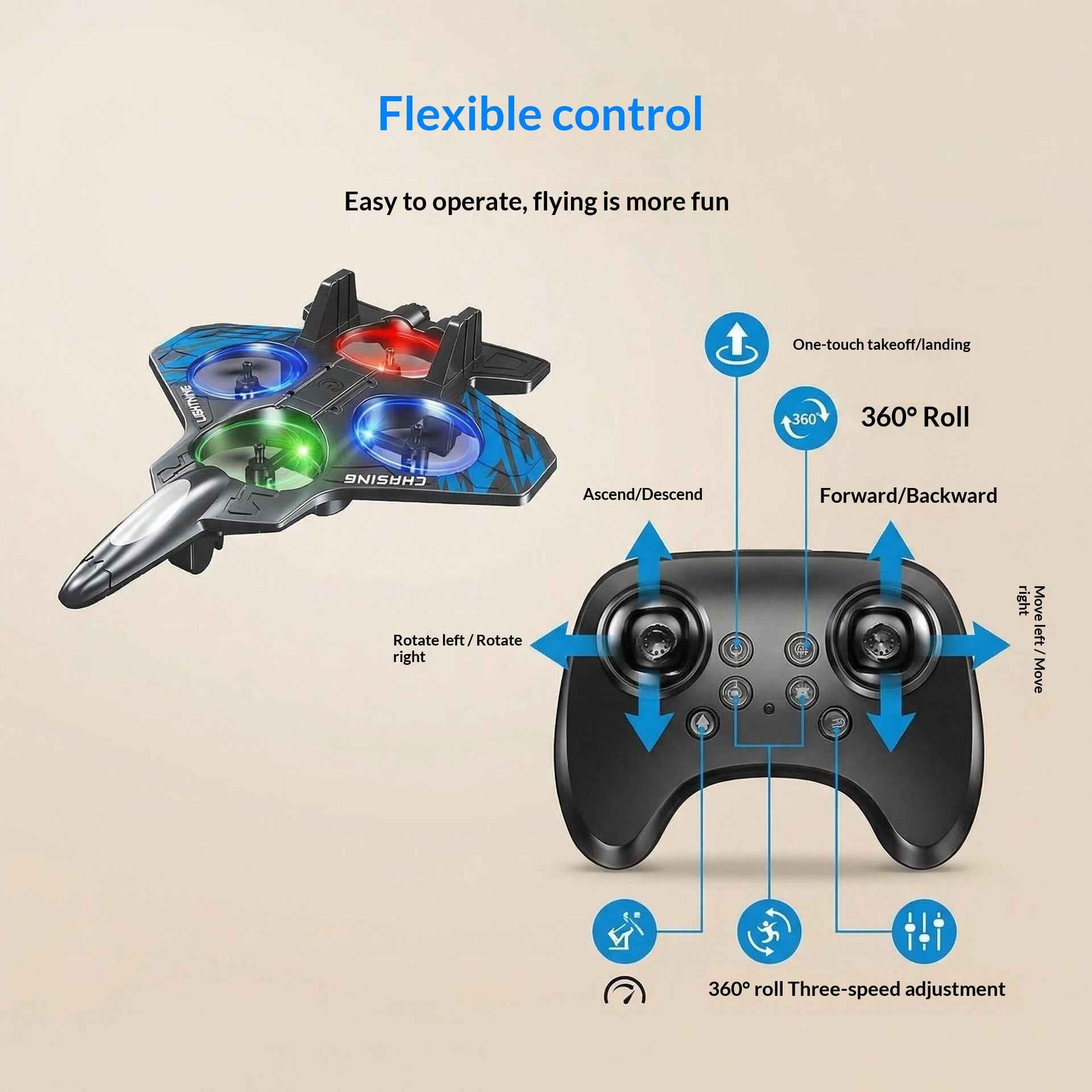 Drone Children's Toy Airplane For Little Boys