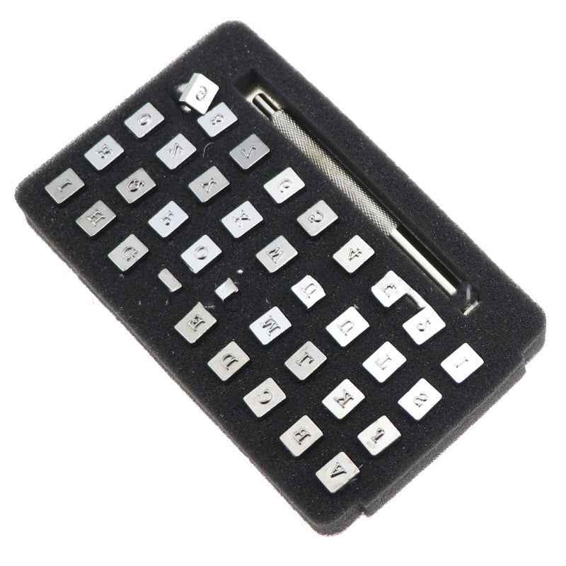 Leather Printing Punching Pin Leather English Punch Letter Punch 36PCs Digital Seal Craft Leather Carving Tools