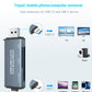 3-in-1 USB & Type-C Card Reader – CF, SD & TF, Aluminum Alloy