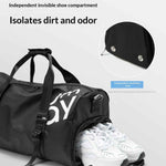 Womens Dry-Wet Separation Sports Gym Bag