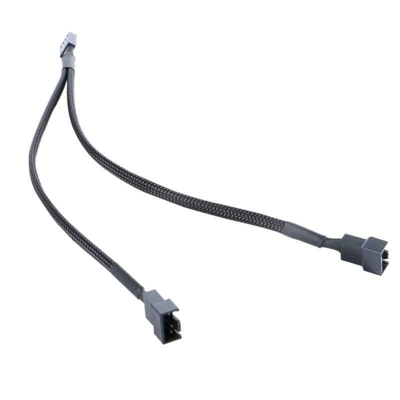 Temperature Controlled Cooling Fan 4-pin Motherboard With Mesh And CPU Adapter Cable