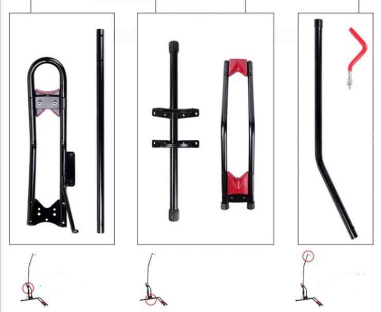 L-shaped Parking Rack Detachable Car Repair Mountain Bike Display Stand