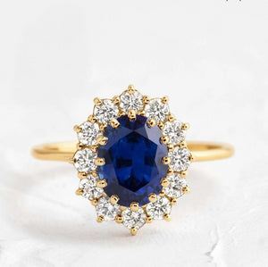 Sapphire Diamond Ring – Simple Fashion Jewelry for Women