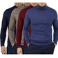 Men's Slim Fit Solid Color Pullover Knit Sweater – Casual Crewneck Knitwear | Black, Wine Red, Yellow & Navy | S–3XL