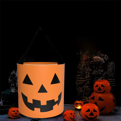 Halloween LED Light-Up Pumpkin Candy Bag – Glowing Trick-or-Treat Bag for Kids (5 Colors)
