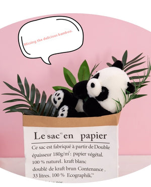 Sitting Panda Plush Toy – Cute Black & White Stuffed Animal Doll for Kids & Panda Lovers (50cm)