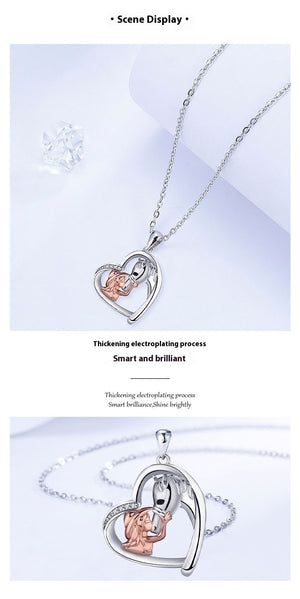 Girl & Horse Necklace – Warm Heartfelt Design Jewelry for Women