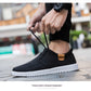 Men's Korean Style Canvas Sneakers – Breathable Low-Top Flat Sole Casual Shoes | Stitching Detail | Gray & Black | EU 39–45 / US 6.5–11.5