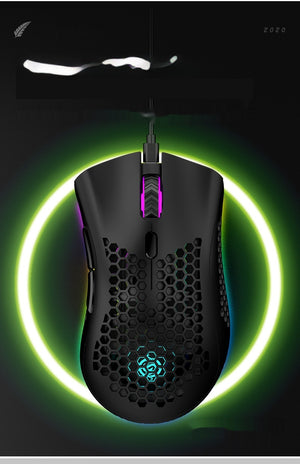 RGB Hollow Wireless Gaming Mouse – 2.4GHz Wireless, Luminous Charging | 3 Colors