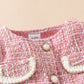 Baby Girl 3-Piece Outfit Set | Jacket, Shorts & Beret | Pink