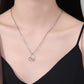 Heart Buckle Mom Necklace | Rose Gold Copper Pendant | Elegant Mother's Day Jewelry Gift for Her