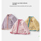 Cute Rabbit Ear Baby Girl Fleece Coat – Toddler Velvet Zip-Up Winter Jacket with Fur Lining | Pink & Purple | Sizes 73–110cm