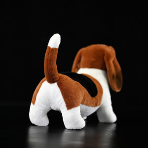 Basset Hound Plush Toy – Realistic Soft Handmade Stuffed Dog Doll (30cm)