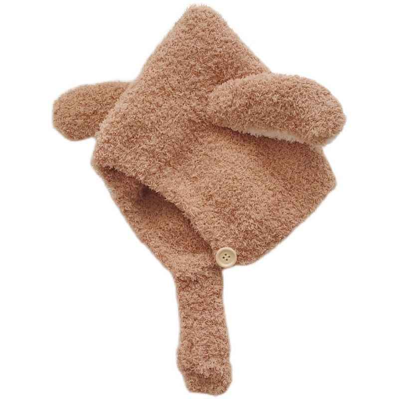 Fluffy Bunny-ear Fleece Earflap Hat For Babies And Toddlers