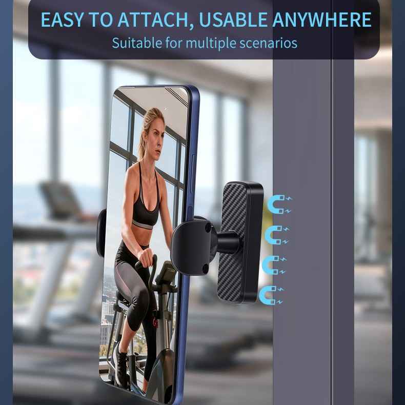 Portable Strong-Magnet Ball-Head Base Phone Stand For The Gym