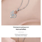Rose Flower Love Necklace | 5 Colors | Romantic Floral Heart Pendant Jewelry Gift for Women