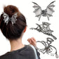 Halloween Bat Hair Barrettes – Spooky Bat Hair Clips for Women & Girls (3-Pack)
