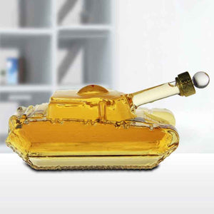 Tank Sealed Transparent Wine Bottle