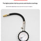 Mechanical Tire Pressure Gauge PCT-6231 | 0–100 PSI Dual Scale | Flexible Hose | Vent/Reset Valve | Brass Connector | Universal Fit | Black