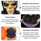 Halloween Animated Skull Candy Bowl with Light & Sound