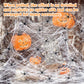 Halloween Cotton Spider Web Decoration – Spooky Atmosphere Prop with Spiders (17 Sizes)