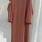 Women's Simple And Comfortable Solid Color Sweatshirt Dress