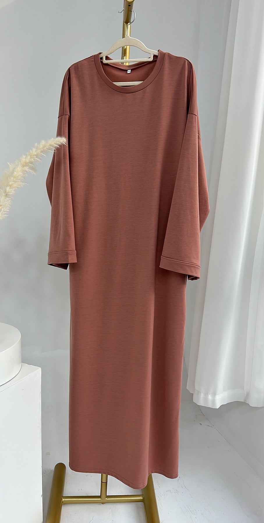 Women's Simple And Comfortable Solid Color Sweatshirt Dress