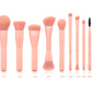Professional Makeup Brush Set – Wooden Handle Nylon Hair Cosmetic Brushes for Face & Eye (10 Styles + Full Set)