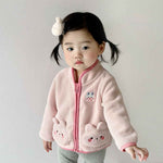 Autumn And Winter Children's Baby Fleece Cute Rabbit Coat