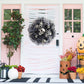 Halloween Black Mesh Skull Garland – Spooky Party Decoration Prop