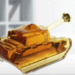 Tank Sealed Transparent Wine Bottle