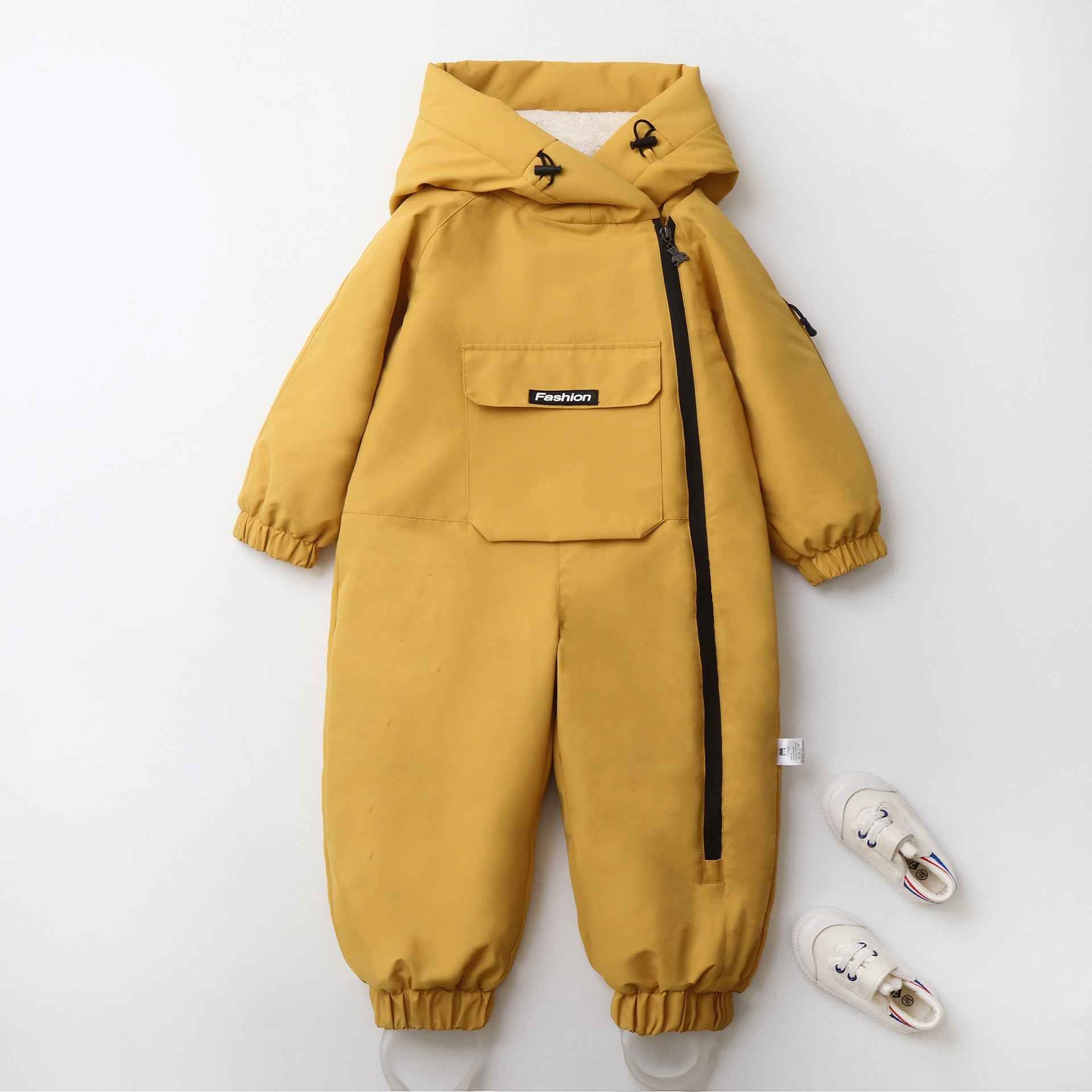 Long Crawling Suit One-piece Hooded Jumpsuit