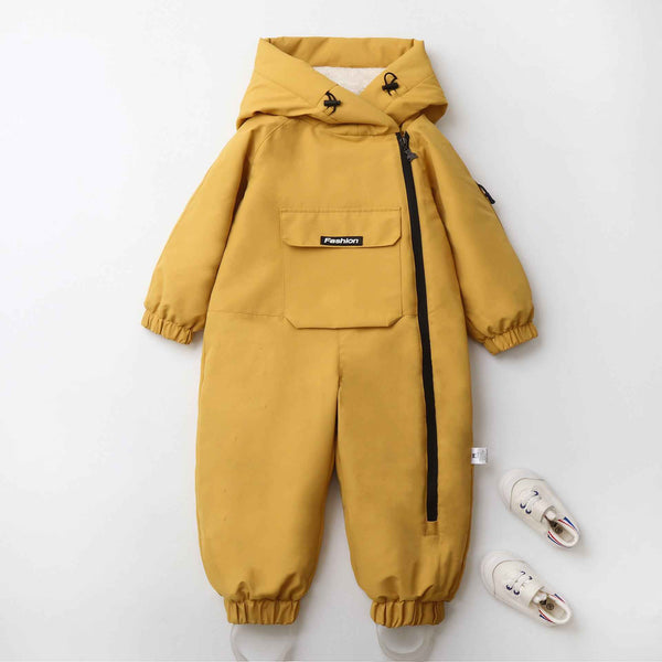Long Crawling Suit One-piece Hooded Jumpsuit