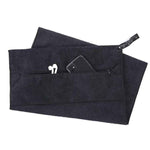 Sports Gym Towel Hooded Invisible Zipper Apron
