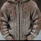 Men's Casual Printed Hoodie With Two Pockets Trendy Brand
