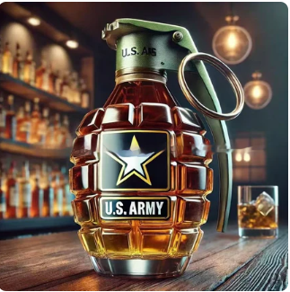 Grenade Whiskey Bottle + Book/Elf Mug Bundle