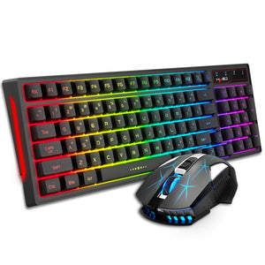 L99 Wireless RGB Keyboard & Mouse Combo | 96-Key 2.4G, USB-C Rechargeable