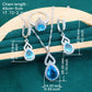 Zircon Water Drop Jewelry Set – Earring, Ring & Necklace for Women