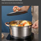 Non-Stick 12-Piece Cookware Set with Glass Lids | Thickened Double-Base | Light Luxury