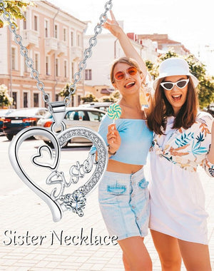 Heart Sister Necklace – High-Grade Temperament Jewelry for Women