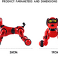 Interactive Electronic Robot Dog Toy – USB Rechargeable, Walks & Plays, Ages 3+ | Pink & Black