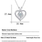 Diamond Love Heart Necklace | Sparkling Copper Pendant | Adjustable Chain Jewelry Gift for Women