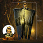 Halloween Glowing Skull Hanging Ghost – LED Outdoor Courtyard Decoration Prop