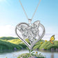 Butterfly & Heart Necklace for Women – Elegant Copper Pendant Chain