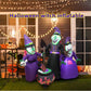 Halloween Inflatable Witch Decoration – Glowing Horror Outdoor Yard Prop